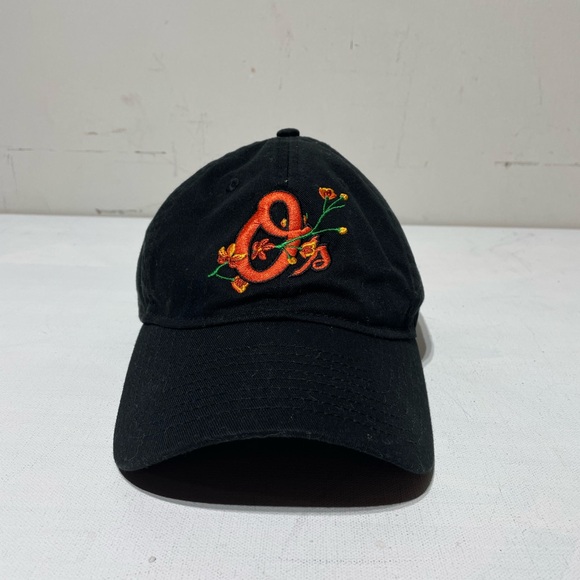 MLB Baltimore Orioles Hat Floral Embroidered New Era 59twenty Strap-back RARE - Picture 1 of 8